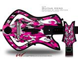  WraptorCamo Digital Camo Hot Pink Decal Style Skin - fits Warriors Of Rock Guitar Hero Guitar (GUITAR NOT INCLUDED)