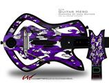  WraptorCamo Digital Camo Purple Decal Style Skin - fits Warriors Of Rock Guitar Hero Guitar (GUITAR NOT INCLUDED)