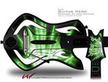  Lightning Green Decal Style Skin - fits Warriors Of Rock Guitar Hero Guitar (GUITAR NOT INCLUDED)