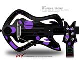  Lots of Dots Purple on Black Decal Style Skin - fits Warriors Of Rock Guitar Hero Guitar (GUITAR NOT INCLUDED)