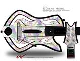  Neon Swoosh on White Decal Style Skin - fits Warriors Of Rock Guitar Hero Guitar (GUITAR NOT INCLUDED)