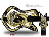  Alecias Swirl 02 Yellow Decal Style Skin - fits Warriors Of Rock Guitar Hero Guitar (GUITAR NOT INCLUDED)