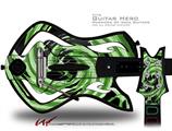  Alecias Swirl 02 Green Decal Style Skin - fits Warriors Of Rock Guitar Hero Guitar (GUITAR NOT INCLUDED)