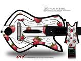  Strawberries on White Decal Style Skin - fits Warriors Of Rock Guitar Hero Guitar (GUITAR NOT INCLUDED)