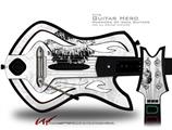  Big Kiss Black Lips on White Decal Style Skin - fits Warriors Of Rock Guitar Hero Guitar (GUITAR NOT INCLUDED)