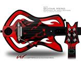  Oriental Dragon Black on Red Decal Style Skin - fits Warriors Of Rock Guitar Hero Guitar (GUITAR NOT INCLUDED)