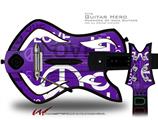  Love and Peace Purple Decal Style Skin - fits Warriors Of Rock Guitar Hero Guitar (GUITAR NOT INCLUDED)