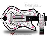  Flamingos on White Decal Style Skin - fits Warriors Of Rock Guitar Hero Guitar (GUITAR NOT INCLUDED)