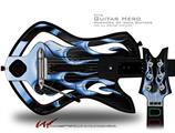  Metal Flames Blue Decal Style Skin - fits Warriors Of Rock Guitar Hero Guitar (GUITAR NOT INCLUDED)