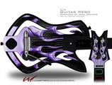  Metal Flames Purple Decal Style Skin - fits Warriors Of Rock Guitar Hero Guitar (GUITAR NOT INCLUDED)