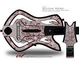  Victorian Design Red Decal Style Skin - fits Warriors Of Rock Guitar Hero Guitar (GUITAR NOT INCLUDED)