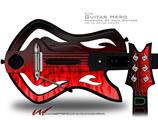  Fire Red Decal Style Skin - fits Warriors Of Rock Guitar Hero Guitar (GUITAR NOT INCLUDED)