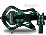  Skulls Confetti Seafoam Green Decal Style Skin - fits Warriors Of Rock Guitar Hero Guitar (GUITAR NOT INCLUDED)