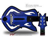  Simulated Brushed Metal Blue Decal Style Skin - fits Warriors Of Rock Guitar Hero Guitar (GUITAR NOT INCLUDED)
