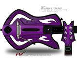  Simulated Brushed Metal Purple Decal Style Skin - fits Warriors Of Rock Guitar Hero Guitar (GUITAR NOT INCLUDED)