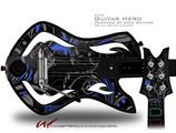  Twisted Garden Gray and Blue Decal Style Skin - fits Warriors Of Rock Guitar Hero Guitar (GUITAR NOT INCLUDED)