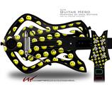  Smileys on Black Decal Style Skin - fits Warriors Of Rock Guitar Hero Guitar (GUITAR NOT INCLUDED)
