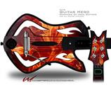  Fire Flower Decal Style Skin - fits Warriors Of Rock Guitar Hero Guitar (GUITAR NOT INCLUDED)