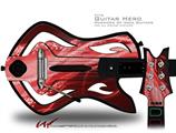  Mystic Vortex Red Decal Style Skin - fits Warriors Of Rock Guitar Hero Guitar (GUITAR NOT INCLUDED)