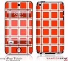 iPod Touch 4G Skin Squared Red