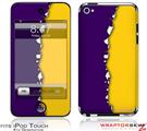 iPod Touch 4G Skin Ripped Colors Purple Yellow