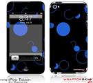 iPod Touch 4G Skin - Lots of Dots Blue on Black