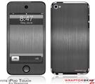 iPod Touch 4G Skin - Brushed Metal Silver