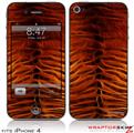 iPhone 4 Skin Fractal Fur Tiger