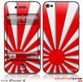 iPhone 4 Skin - Rising Sun Japanese Flag Red (DOES NOT fit newer iPhone 4S)