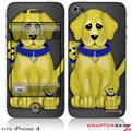 iPhone 4 Skin - Puppy Dogs on Black (DOES NOT fit newer iPhone 4S)