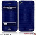 iPhone 4 Skin - Carbon Fiber Blue (DOES NOT fit newer iPhone 4S)