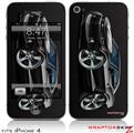 iPhone 4 Skin - 2010 Camaro RS Black (DOES NOT fit newer iPhone 4S)