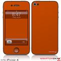 iPhone 4 Skin - Solids Collection Burnt Orange