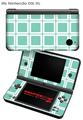 Nintendo DSi XL Skin Squared Seafoam Green
