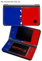 Nintendo DSi XL Skin Ripped Colors Blue Red