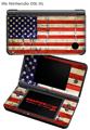 Nintendo DSi XL Skin Painted Faded and Cracked USA American Flag