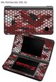 Nintendo DSi XL Skin HEX Mesh Camo 01 Red