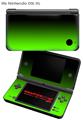 Nintendo DSi XL Skin Smooth Fades Green Black