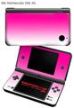 Nintendo DSi XL Skin Smooth Fades White Hot Pink