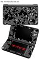 Nintendo DSi XL Skin WraptorCamo Old School Camouflage Camo Black