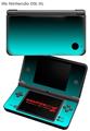 Nintendo DSi XL Skin Smooth Fades Neon Teal Black