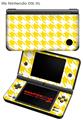 Nintendo DSi XL Skin Houndstooth Yellow