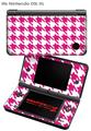 Nintendo DSi XL Skin Houndstooth Hot Pink