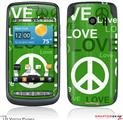 LG Vortex Skin Love and Peace Green
