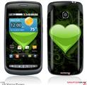 LG Vortex Skin Glass Heart Grunge Green