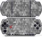 Sony PSP 3000 Decal Style Skin - Triangle Mosaic Gray