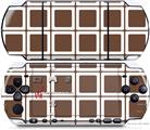 Sony PSP 3000 Decal Style Skin - Squared Chocolate Brown