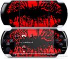 Sony PSP 3000 Decal Style Skin - Big Kiss Lips Red on Black