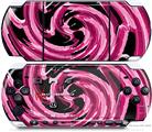 Sony PSP 3000 Decal Style Skin - Alecias Swirl 02 Hot Pink