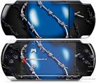 Sony PSP 3000 Decal Style Skin - Barbwire Heart Blue